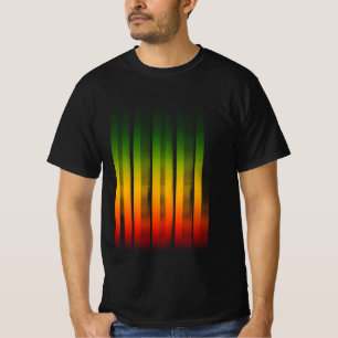T-shirt Rebel Blurred Effet Typographie Rasta Reggae