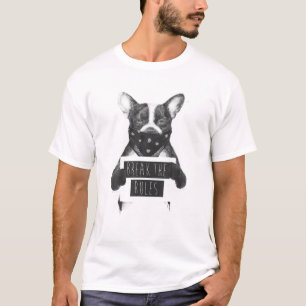 T-shirt Rebel Dog Rompre Les Règles Bandana Amoureux des a