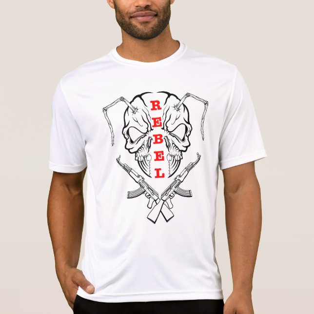T-shirt "REBEL EYES - Expression sans peur" (Devant)