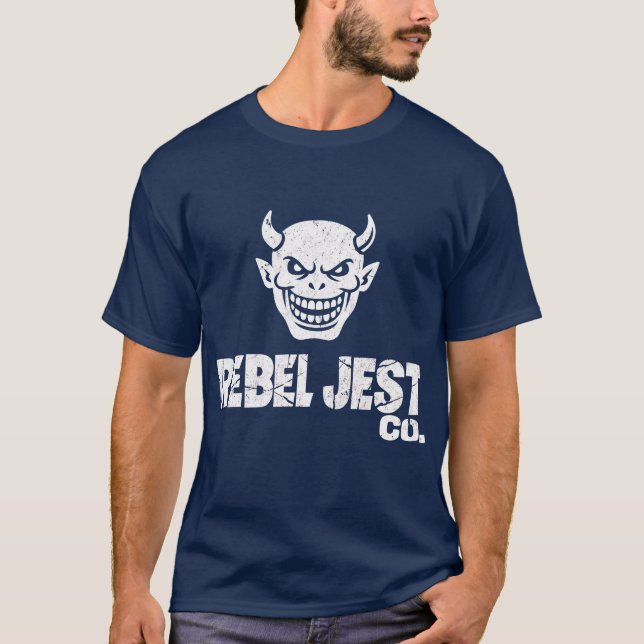 T-shirt Rebel Jester Co. – Devil Grin Streetwear Logo Tee (Devant)