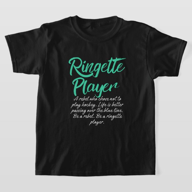 T-shirt Rebel Kid-Ringette (Poser)