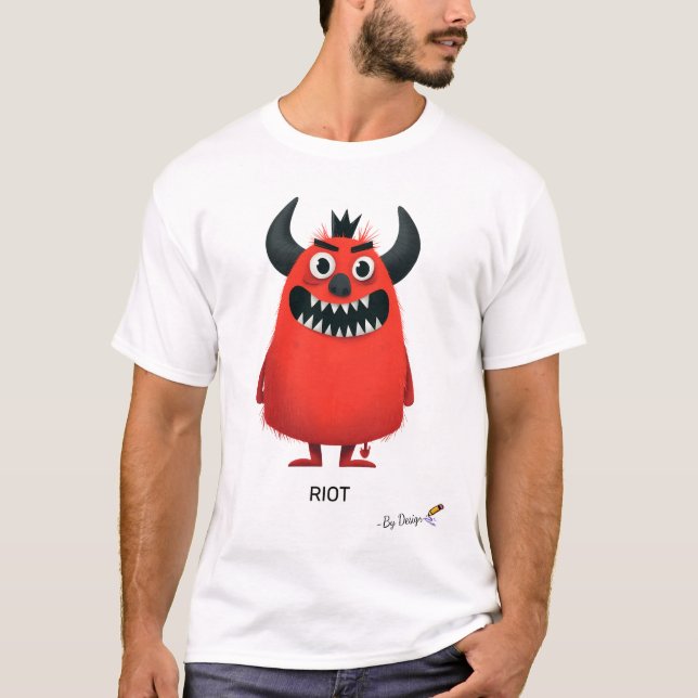 T-shirt Rebel Monster | Conception originale pour adultes (Devant)