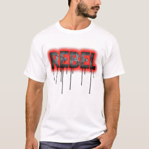 T-shirt REBELDRIP Défiance en Écho Rouge
