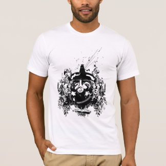 T-shirt rebelle de crâne de Gasmask