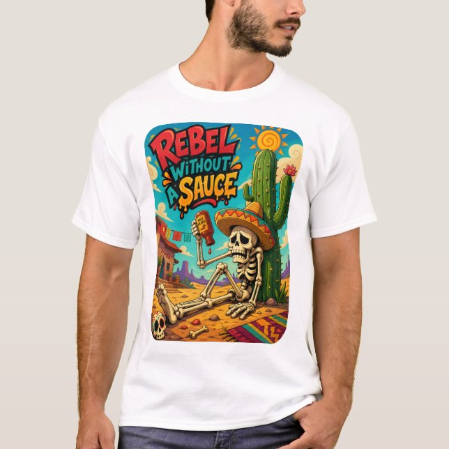 T-shirt Rebelle sans sauce (Devant)
