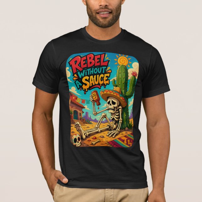 T-shirt Rebelle sans sauce (Devant)