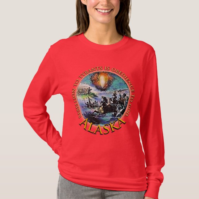 T-shirt Rébellion de l'Alaska aux Tyrantst-shirts (Devant)