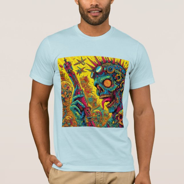 T-shirt Rébellion des zombies : (Devant)