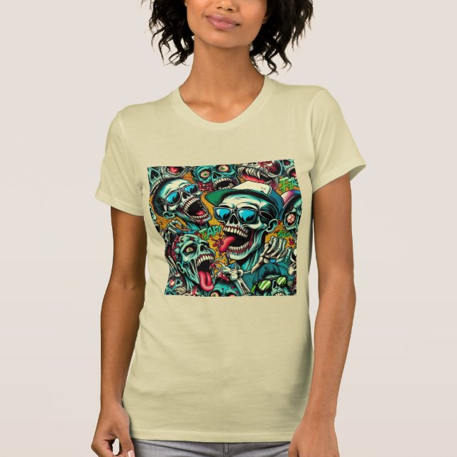 T-shirt Rébellion des zombies : (Devant)