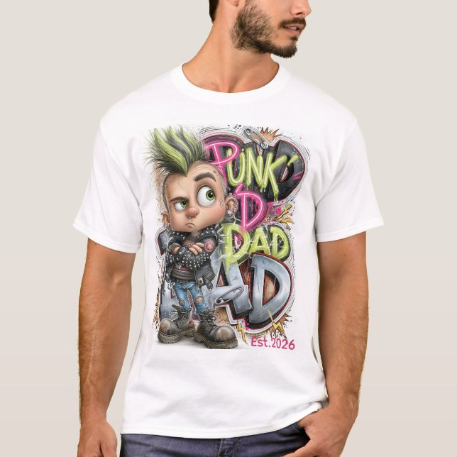 T-shirt Rébellion du Papa Punk (Devant)