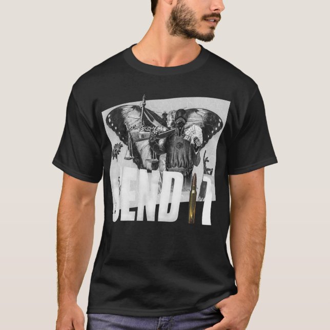 T-shirt Rébellion Punk Black Justice (Devant)