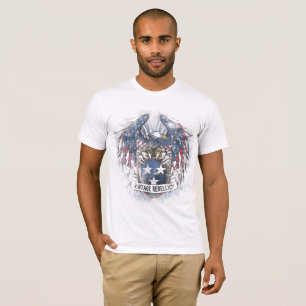T-shirt Rébellion Vintage, Bouclier de l'aigle américain,