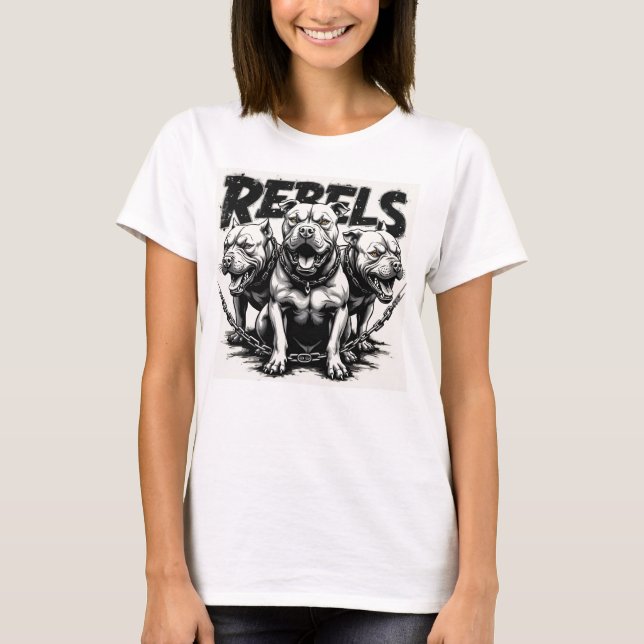 T-shirt Rebels-Pitbulls (Devant)