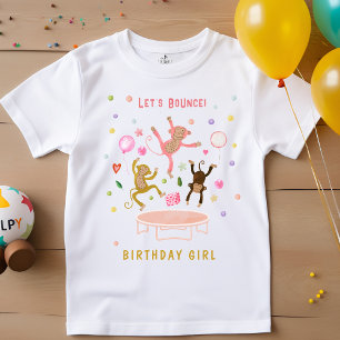 T-shirt Rebondissons sauter singes anniversaires de enfant