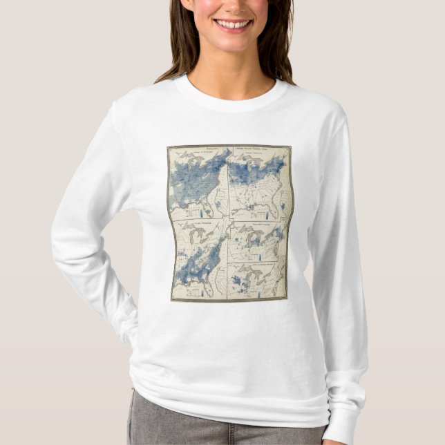 T-shirt Recensement de population des Etats-Unis (Devant)