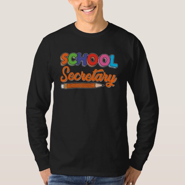 T-shirt Réception Lady Adjointe administrative École Se (Devant)