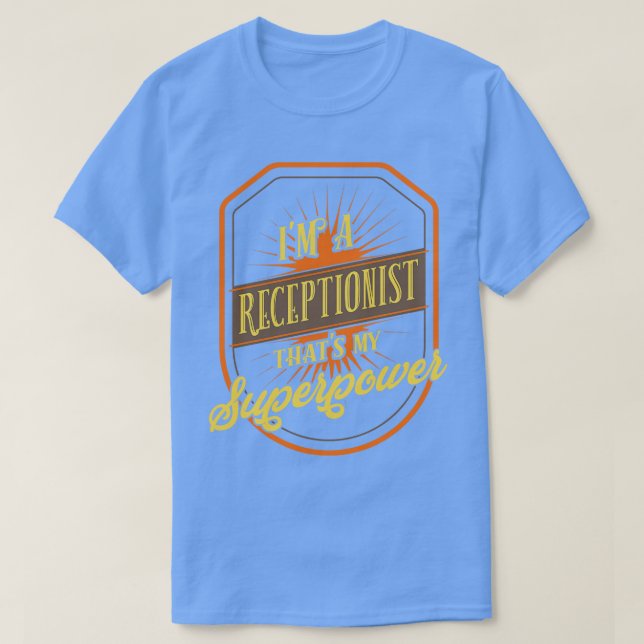 T-shirt Réception réceptionniste (Design devant)