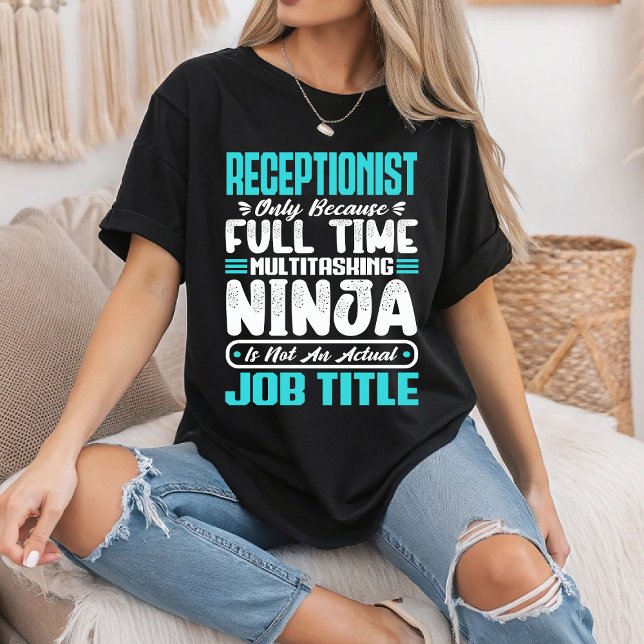 T-shirt Réceptionniste Titre de l'emploi Profession Travai (Créateur téléchargé)