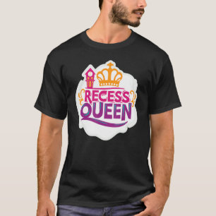 T-shirt Recess Queen Retour À L'École Joyeux École De Prem