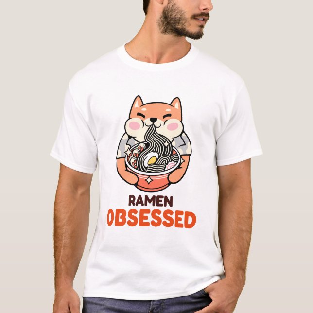 T-shirt Recette Asiatique Obsession Ramen (Devant)
