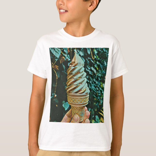 T-shirt Recette de crème glacée (Devant)