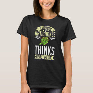 T-shirt Recette de plante d'artichaut Fleurs de légumes po
