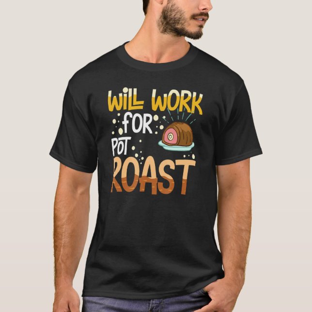 T-shirt Recette de pot-au-feu au boeuf assaisonné pour mij (Devant)