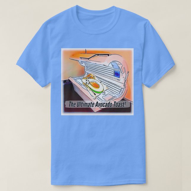 T-shirt Recette de toast Avocado (Design devant)