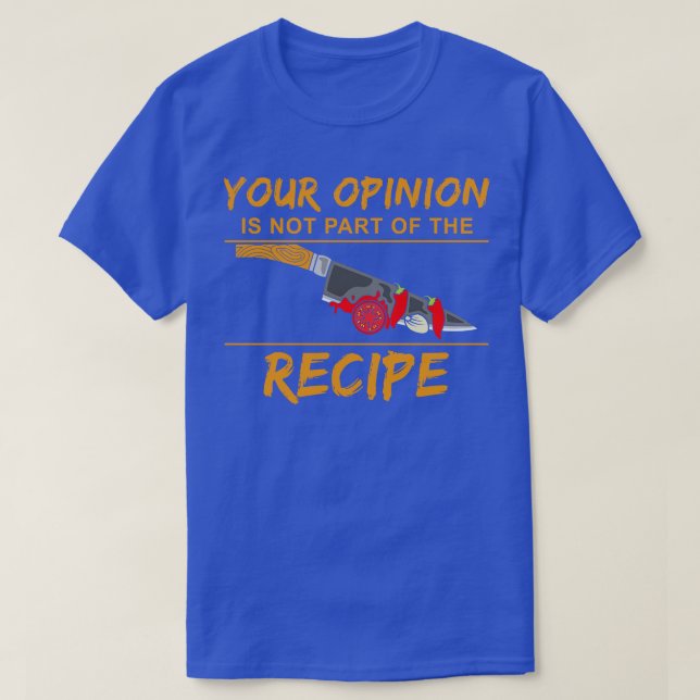 T-shirt Recette pour poêle de légumes (Design devant)