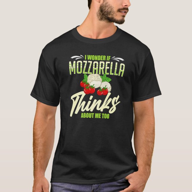 T-shirt Recettes de fromage Mozzarella Buffalo italien fra (Devant)
