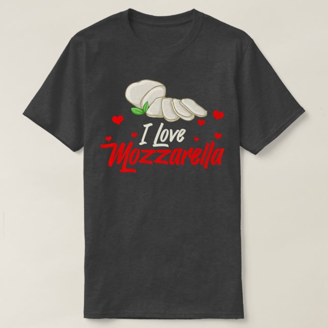 T-shirt Recettes de fromage Mozzarella Buffalo Pr frais it (Design devant)