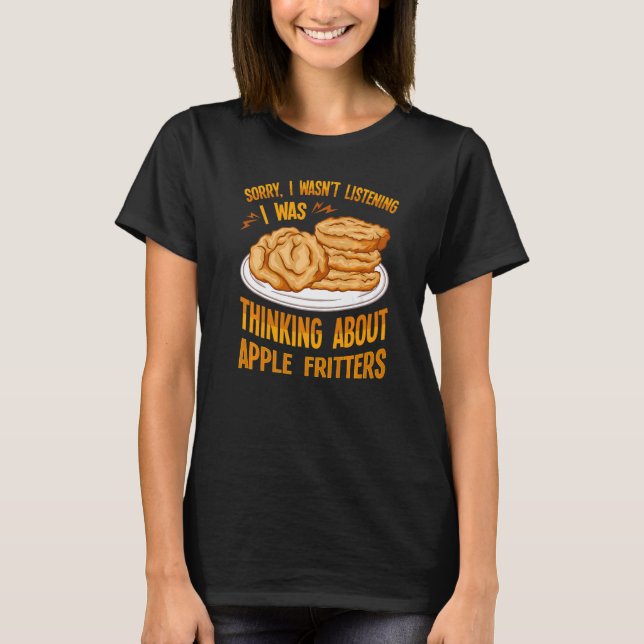 T-shirt Recettes Fritter Apple Pains de beignes Gluten Veg (Devant)