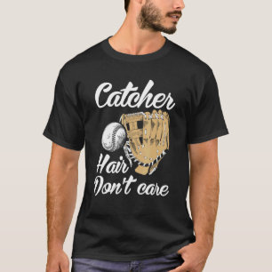 T-shirt Receveur Cheveux S'en Foutent Drôle Softball Sport