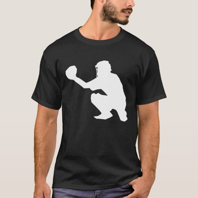 T-shirt Receveur de baseball (Devant)