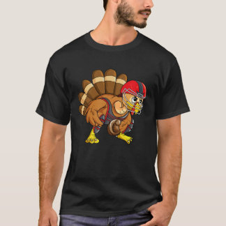 T-shirt Receveur de dinde de Thanksgiving de baseball Soft
