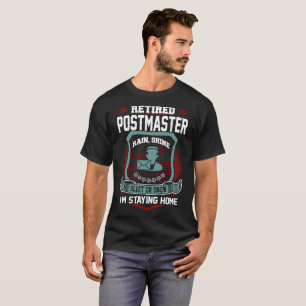 T-shirt Receveur des postes retraité restant la retraite