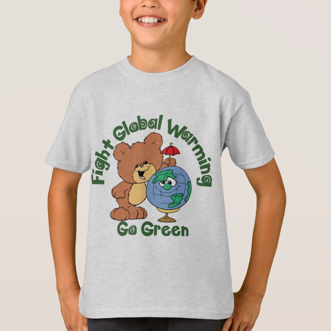 T-shirt Réchauffement climatique de combat (Devant)