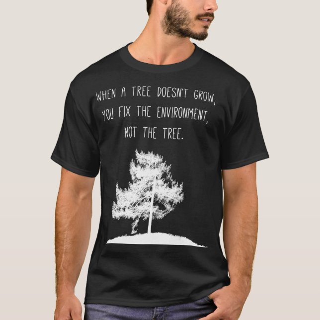 T-shirt Réchauffement climatique de l'état d'esprit de l'a (Devant)