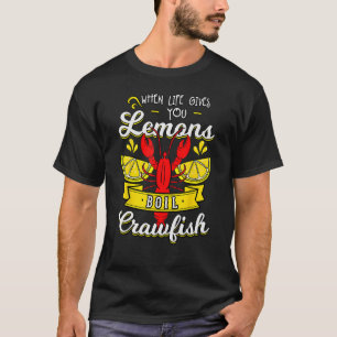 T-shirt Réchauffer le poisson quand la vie vous donne des 