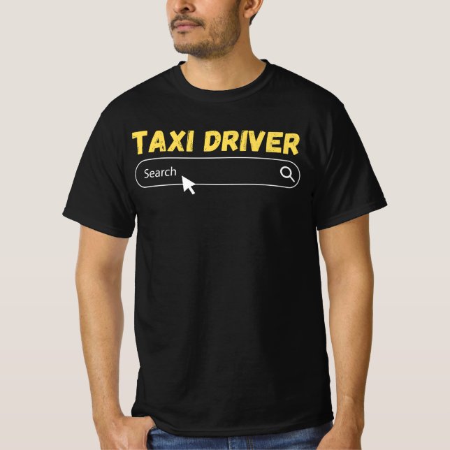 T-shirt Recherche de chauffeur de taxi (Devant)