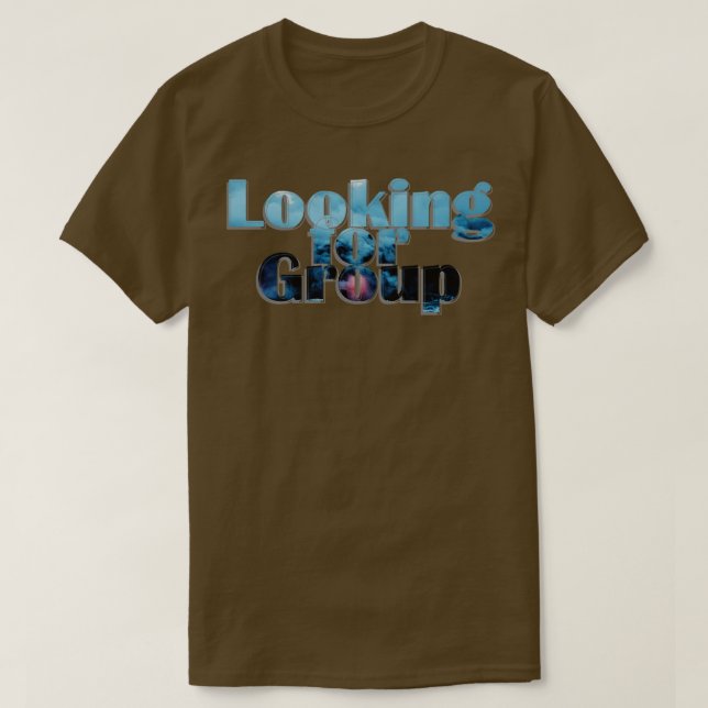 T-shirt Recherche de groupe (Design devant)