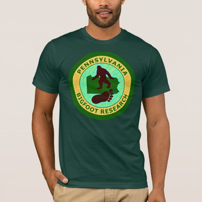 T-shirt Recherche de la Pennsylvanie Bigfoot (Devant)