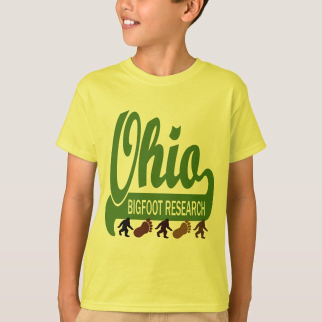 T-shirt Recherche de l'Ohio Bigfoot (Devant)