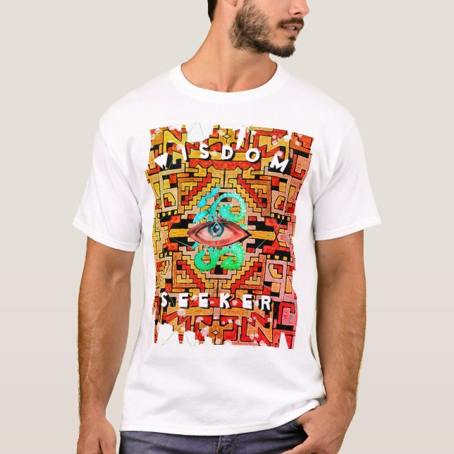 T-shirt Recherche de sagesse Geomethric Tribal/Ethnic Eye (Devant)