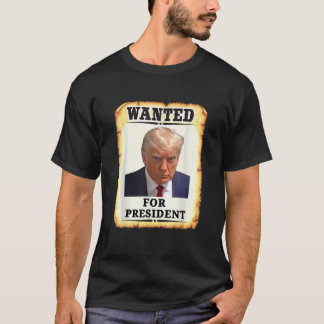 T-shirt Recherché Donald Trump pour le président 2024 État