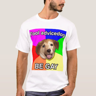 T-shirt Recherche élevée "chien de conseil d'imbécile "