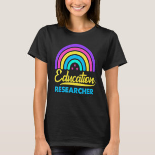 T-shirt Recherche en éducation vintage Rainbow Education R