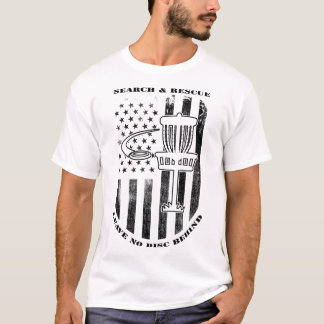T-shirt Recherche et sauvetage de disque de golf Ne laisse