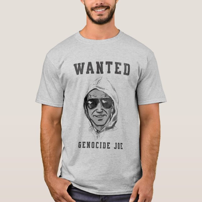 T-shirt RECHERCHÉ - Génocide Joe #genocidejoe (Devant)