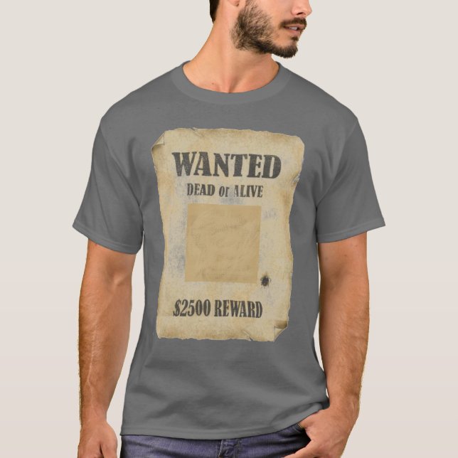T-SHIRT RECHERCHÉ MORT OU VIF (Devant)